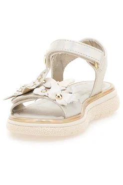 Sandali bianchi con fiori e strappo Laura Biagiotti 96129493