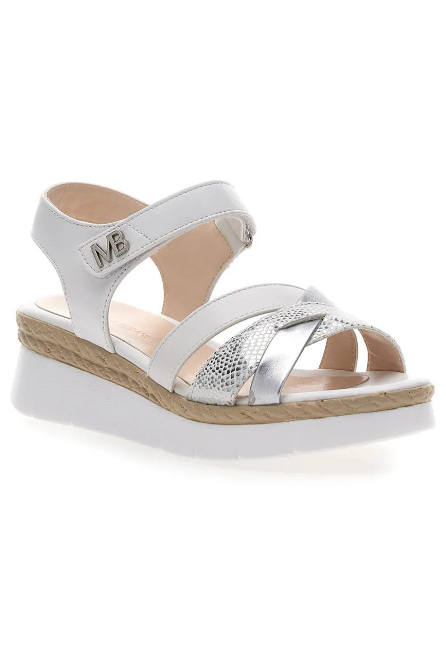 Sandali Bianchi Con Platform Mariella Burani 50632