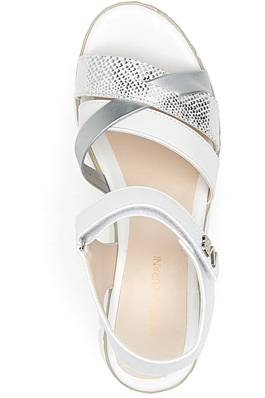 Sandali Bianchi Con Platform Mariella Burani 50632