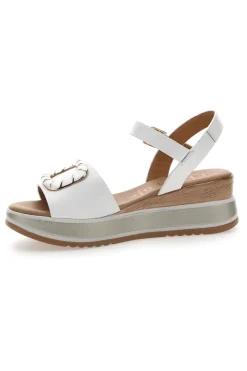 Sandali bianchi con platform Pittarello Class 19236