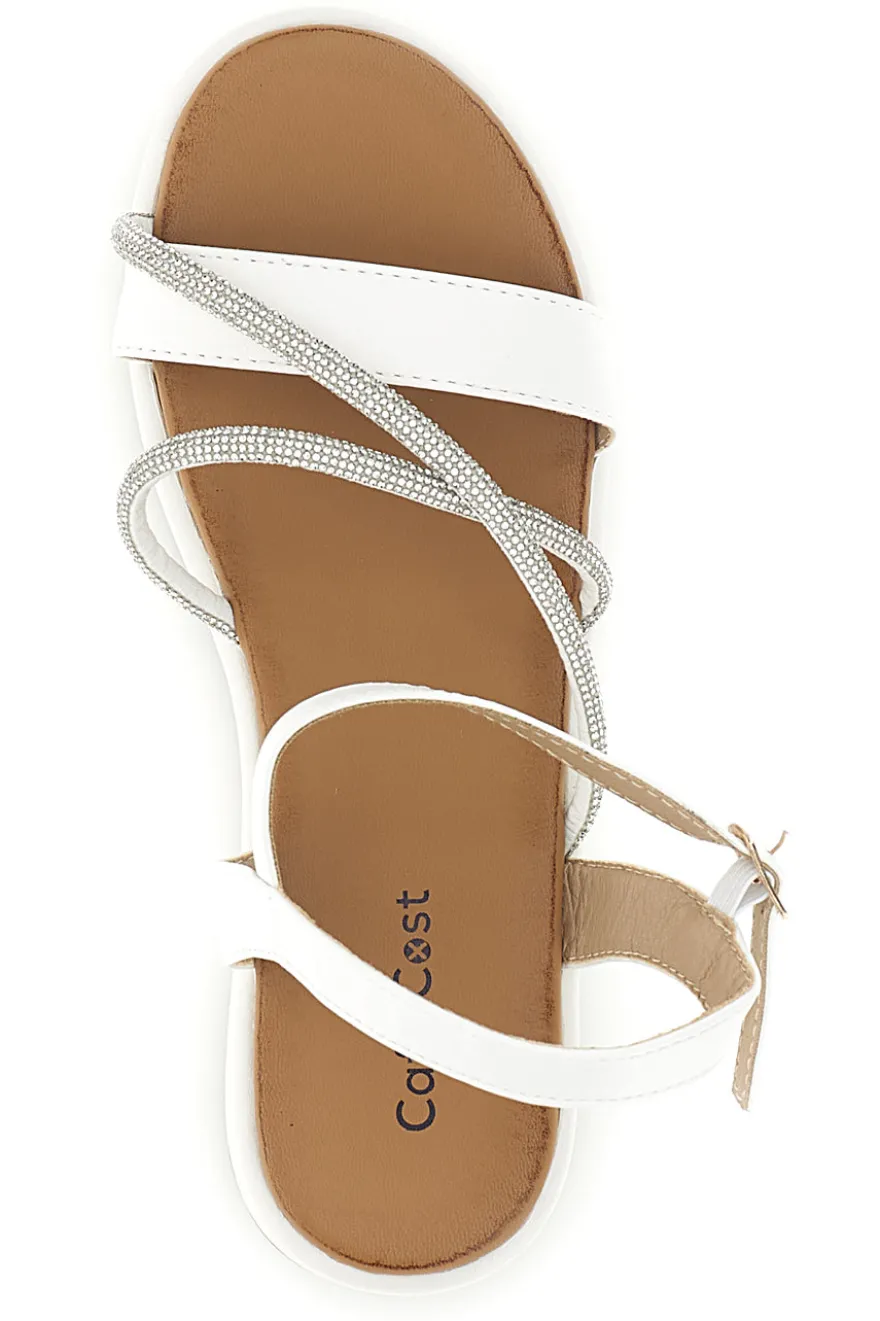 Sandali bianchi con platform Cafè cost 80882