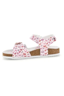 Sandali Bianchi con Stampa Cuori Pitt kids 14609