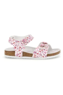 Sandali Bianchi con Stampa Cuori Pitt kids 14609