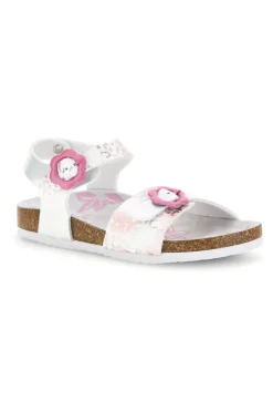Sandali Bianchi con Stampa Animalier Pitt kids 14610