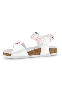 Sandali Bianchi con Stampa Animalier Pitt kids 14610