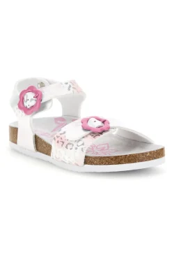 Sandali Bianchi con Stampa Animalier Pitt kids 14610