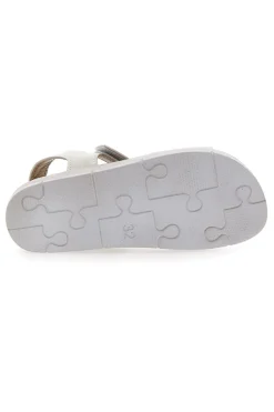 Sandali Bianchi Con Strappo In Velcro Inblu 26 Cj