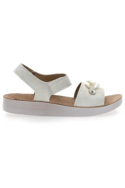 Sandali Bianchi Con Strappo In Velcro Inblu 26 Cj