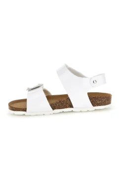 Sandali bianchi con strappi e applicazione Pitt kids 45266TWV