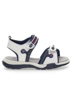 Sandali Bianchi Con Strappi in Velcro Superga 63278