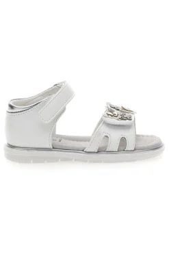 Sandali Bianchi Con Strappo in Velcro Grazie 200C355