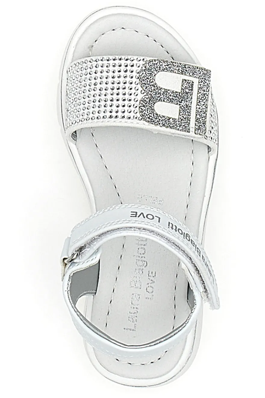 Sandali Bianchi con Strass Laura Biagiotti 9044