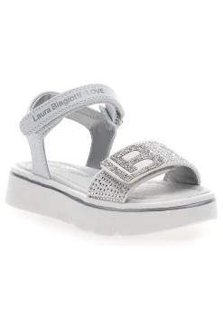 Sandali Bianchi con Strass Laura Biagiotti 9044