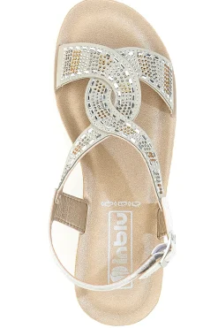 Sandali bianchi con strass comfort INBLU 43BV
