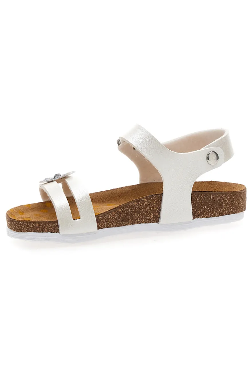 Sandali bianchi con strass Pittarello Bio 257A010SR