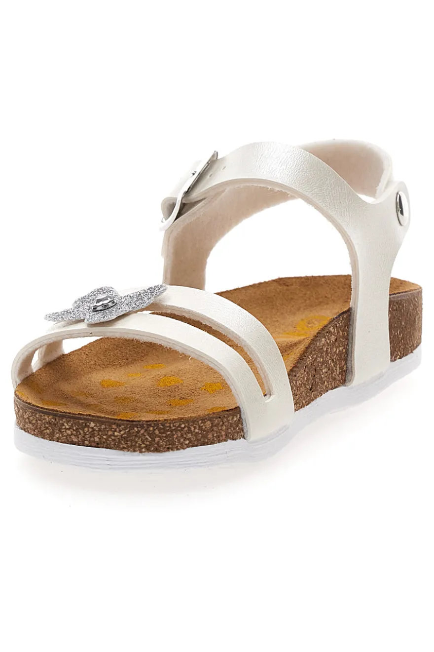Sandali bianchi con strass Pittarello Bio 257A010SR