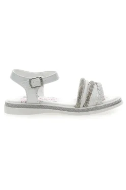 Sandali Bianchi con Strass Grazie Girl 14327
