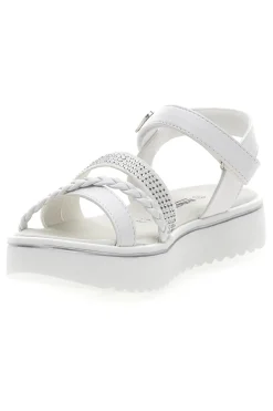 Sandali bianchi con strass e cuore ENERGY E532