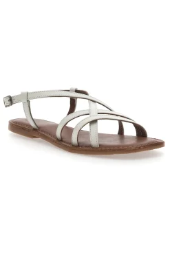 Sandali Bianchi con Tomaia Incrociata PITTARELLO SUN A99361102
