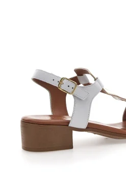 Sandali Bianchi con Tomaia in Pelle Pittarello Look 244295