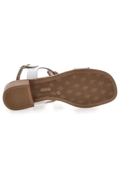 Sandali Bianchi con Tomaia in Pelle Pittarello Look 244295