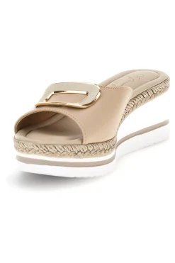 Sandali bianchi con zeppa platform e cinturino Pittarello look MK3313109