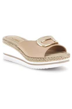 Sandali bianchi con zeppa platform e cinturino Pittarello look MK3313109