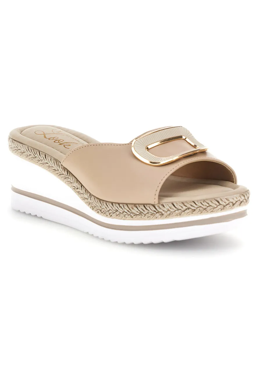 Sandali bianchi con zeppa platform e cinturino Pittarello look MK3313109