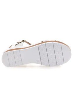 Sandali bianchi con zeppa Bio Up 401