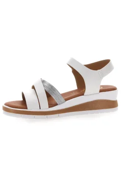 Sandali bianchi con zeppa Bio Up 401