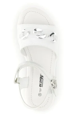 Sandali Bianchi e Argento con Applicazioni Energy E534