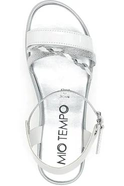 Sandali Bianchi e Argento con Platform Mio Tempo 2495