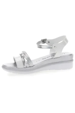 Sandali Bianchi e Argento con Platform Mio Tempo 2495
