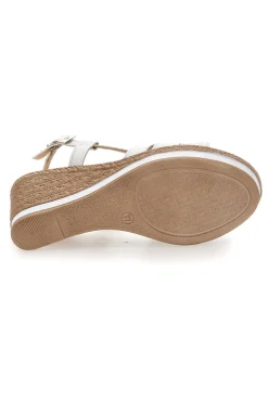 Sandali Bianchi e Platino con Zeppa 9cm PITTARELLO LOOK MK3226228