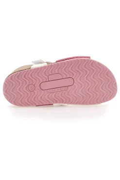 Sandali bianchi e rosa con brillantini Pittarello Bio 257A084SR