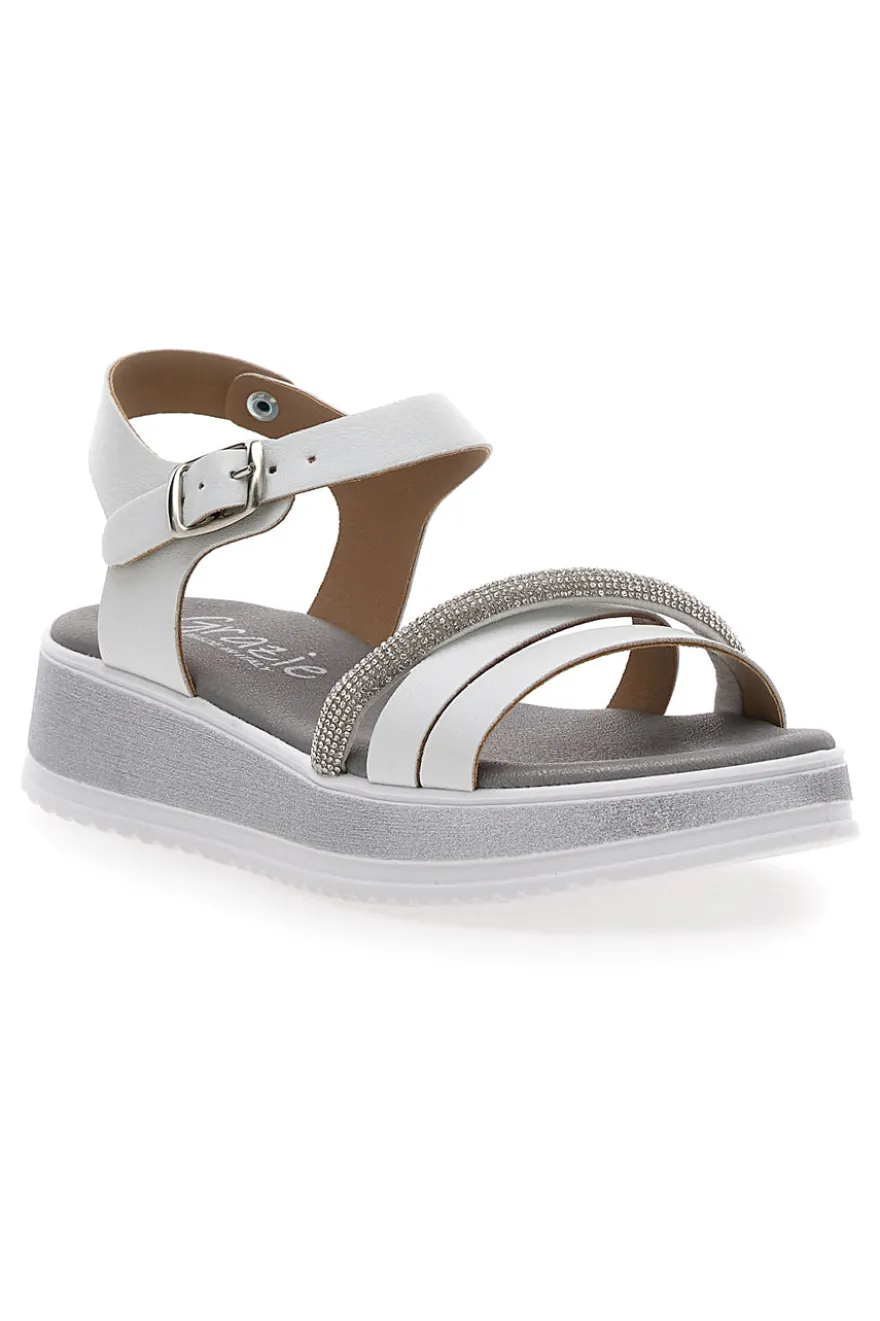 Sandali Bianchi Eleganti da Cerimonia Grazie Girl 11243104