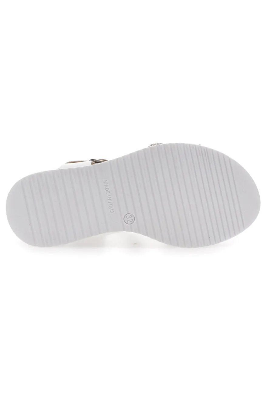 Sandali Bianchi Eleganti da Cerimonia Grazie Girl 11243104