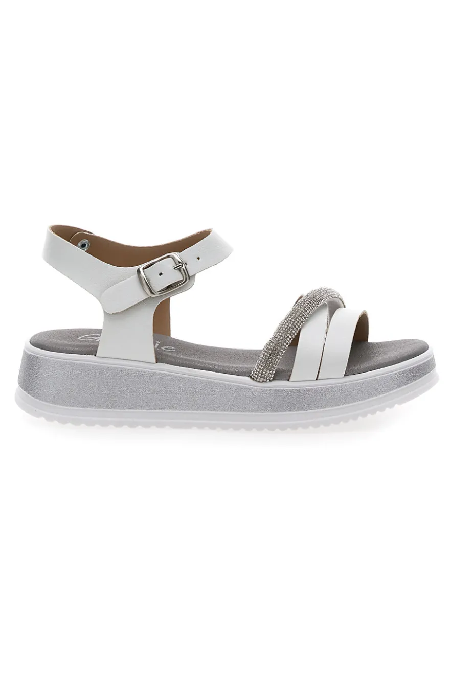 Sandali Bianchi Eleganti da Cerimonia Grazie Girl 11243104