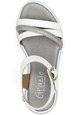 Sandali Bianchi Eleganti da Cerimonia Grazie Girl 11243104