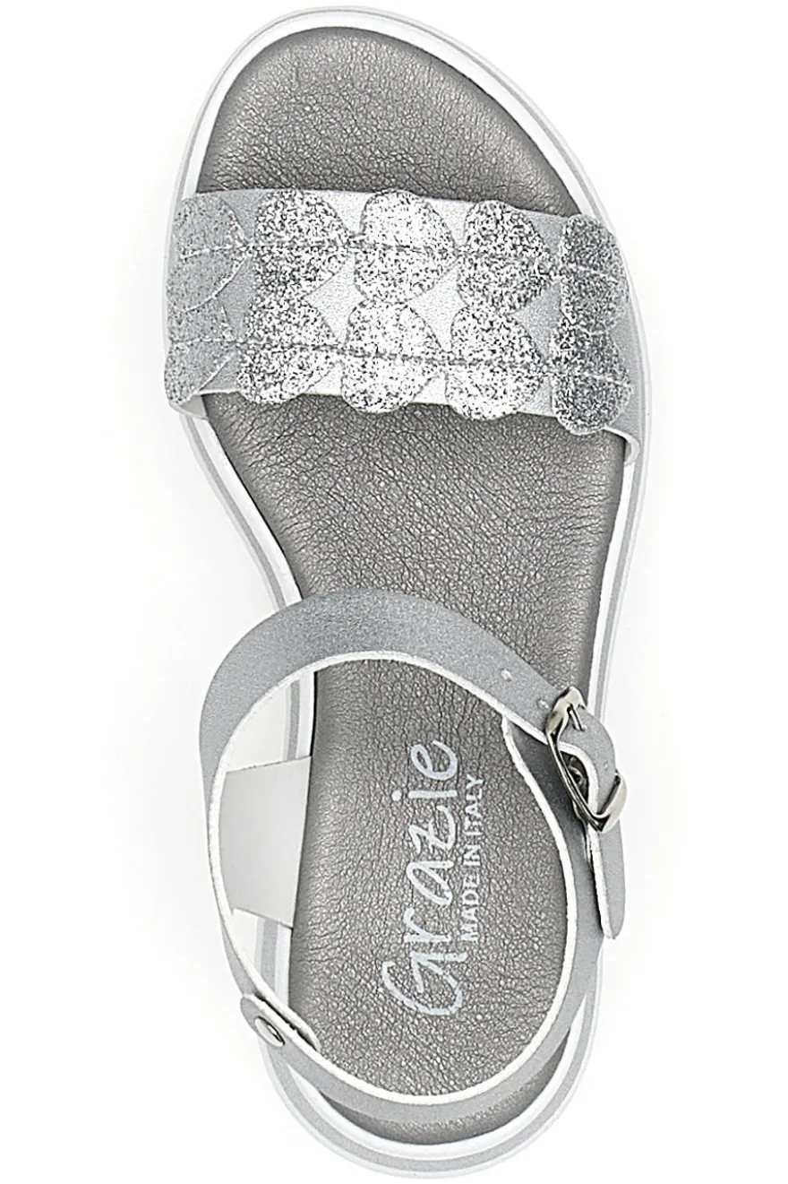 Sandali Bianchi Eleganti da Cerimonia Grazie Girl 11244159