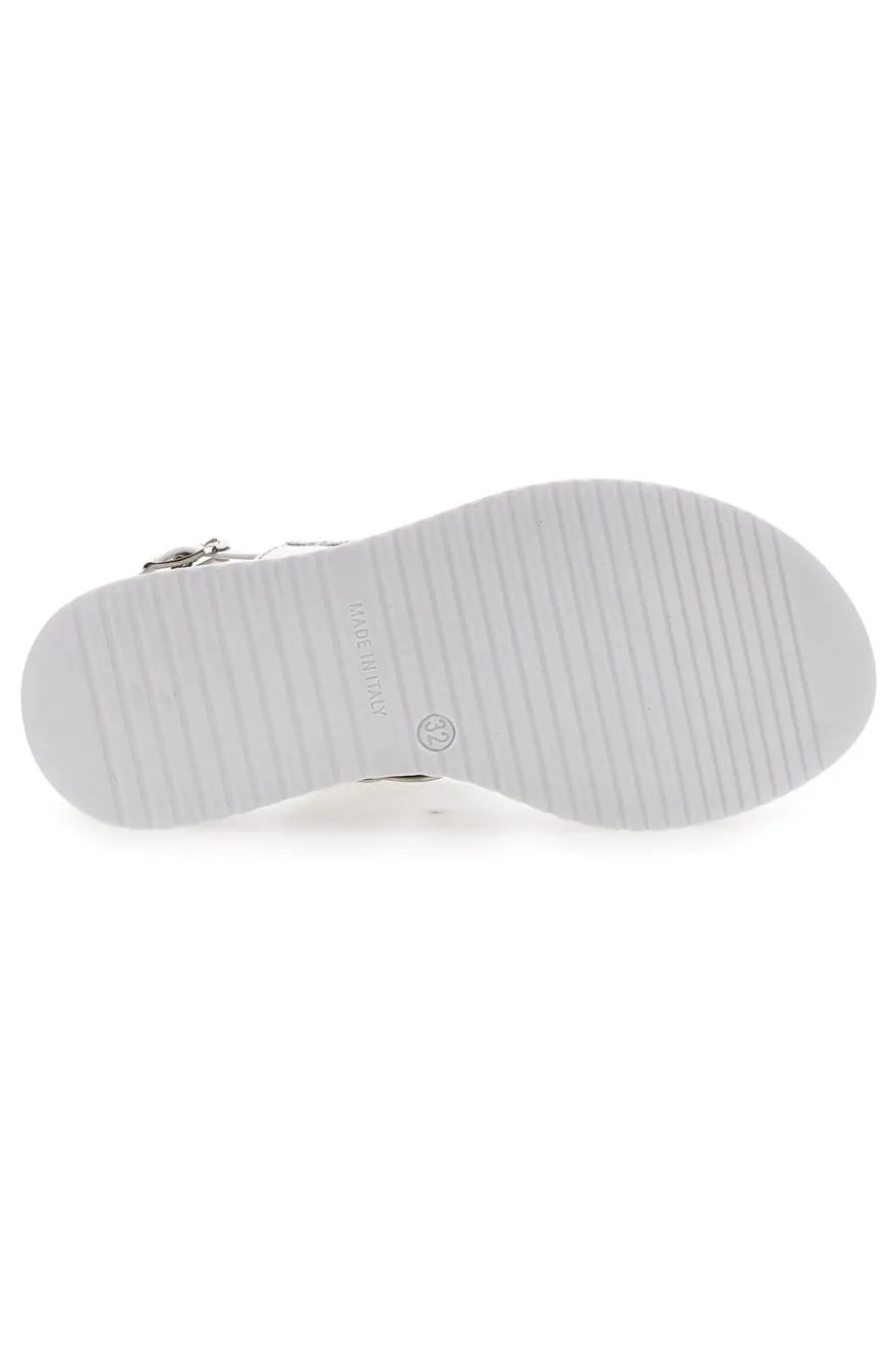 Sandali Bianchi Eleganti da Cerimonia Grazie Girl 11244033