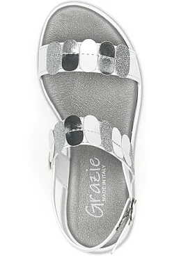 Sandali Bianchi Eleganti da Cerimonia Grazie Girl 11244033