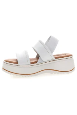 Sandali Bianchi in Pelle con Platform e Elastico Posteriore PITTARELLO 54874