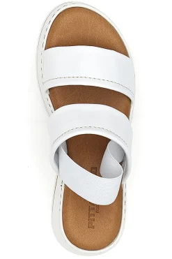 Sandali Bianchi in Pelle con Platform e Elastico Posteriore PITTARELLO 54874