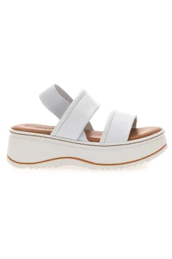 Sandali Bianchi in Pelle con Platform e Elastico Posteriore PITTARELLO 54874