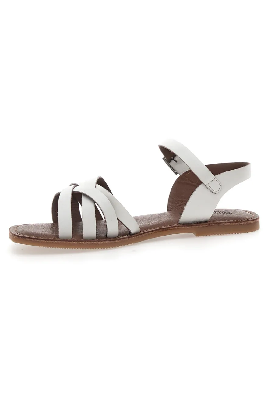 Sandali Bianchi In Vera Pelle Pittarello Sun A99311102