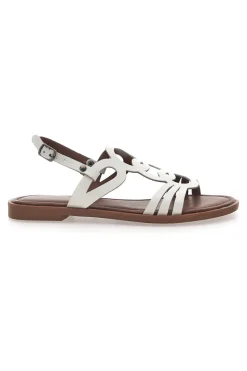 Sandali Bianchi In Vera Pelle Pittarello Sun A6440102