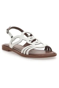 Sandali Bianchi In Vera Pelle Pittarello Sun A6440102