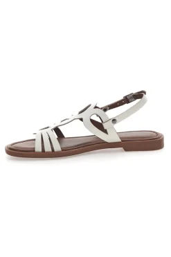 Sandali Bianchi In Vera Pelle Pittarello Sun A6440102