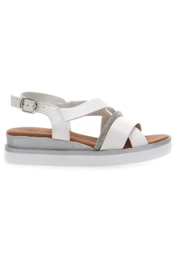 Sandali bianchi Made in Italy Pittarello look B82923